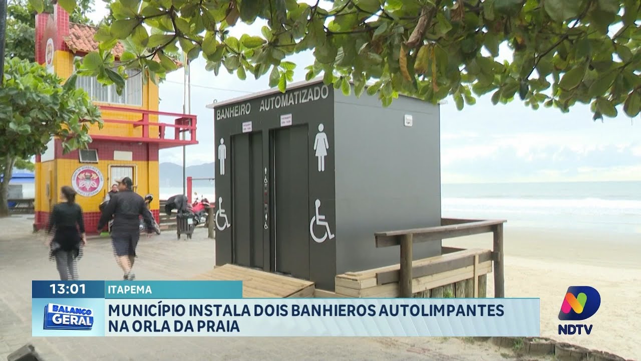 Itapema instala banheiros autolimpantes na orla da praia