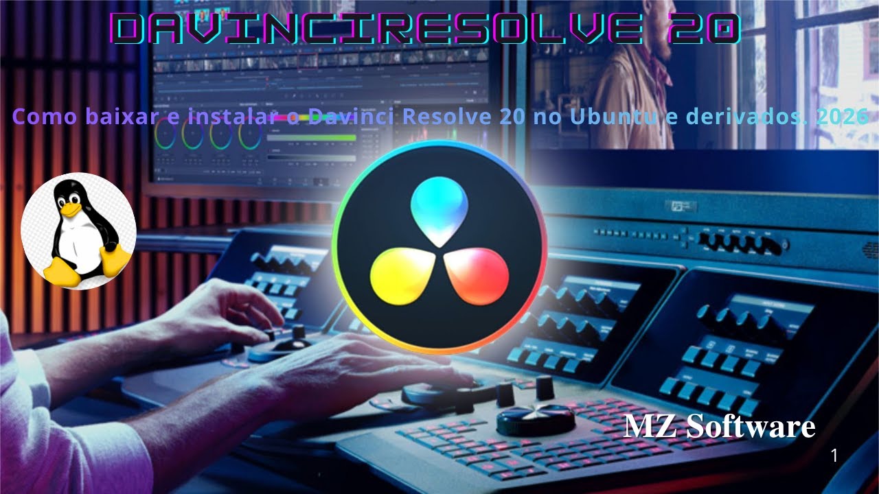Como baixar e instalar o Davinci Resolve 20 no Ubuntu e derivados. 2026