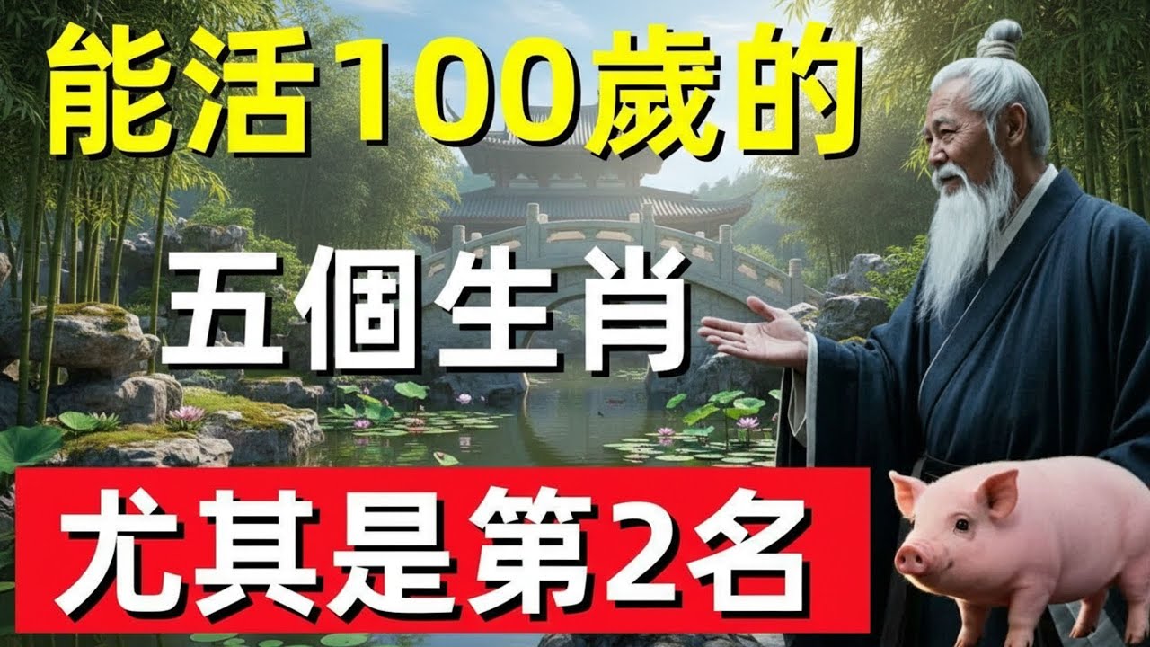 ⛩️☯🐉  能活100歲的五個生肖，尤其是第2名！#修行思維 #修行 #福報 #禪 #道德經 #覺醒 #開悟 #禅修⛩️☯🐉