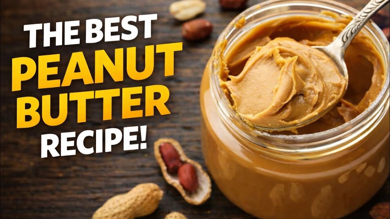 Stop Buying Peanut Butter! Make It at Home in 5 Minutes | High Protein Peanut Butter 🥜