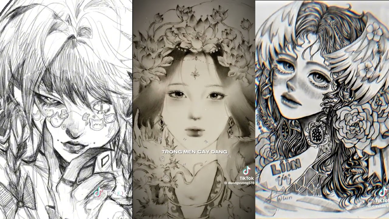 tổng hợp video vẽ của các artis đại thần trên tik tok #art # 🖌️👨‍🎨🌷👍🥰