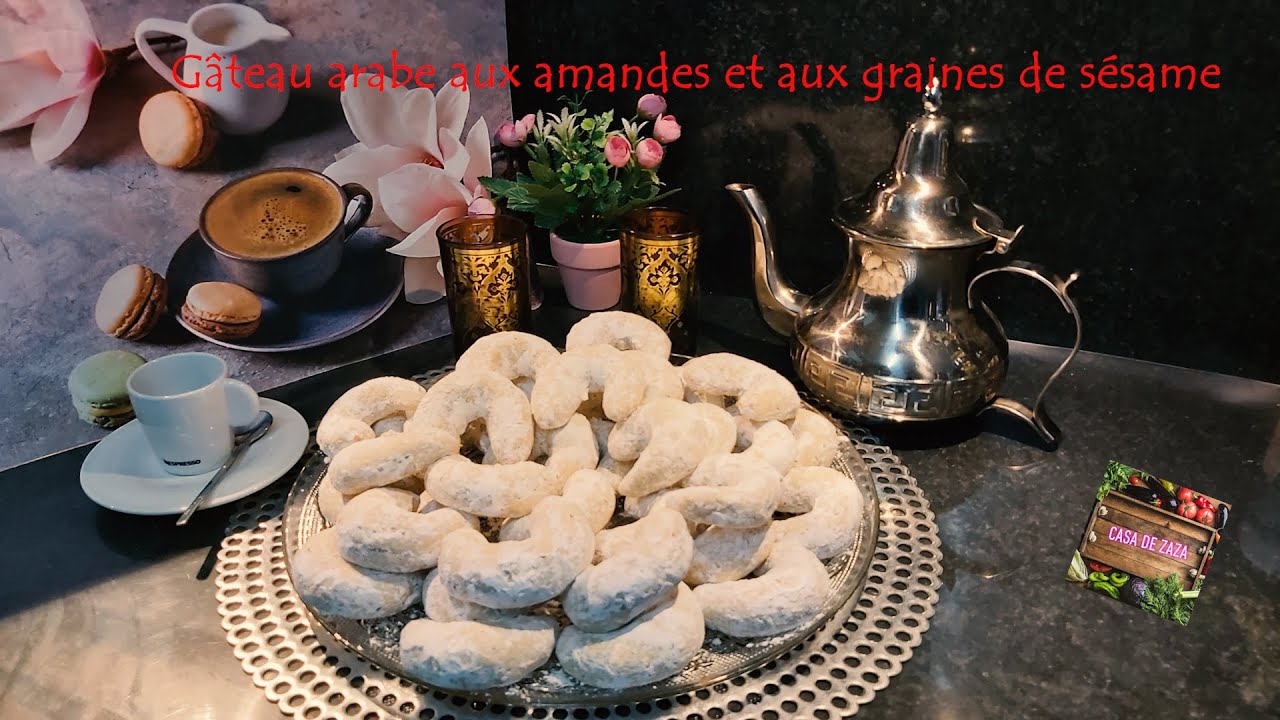 Gâteau arabe aux amandes et aux graines de sésame👍💯