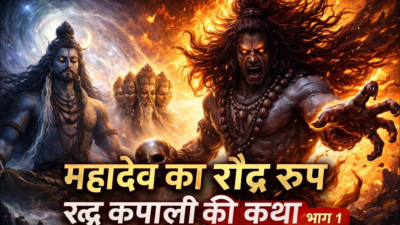 महादेव का सबसे भयानक रूप 😱 | रुद्र कपाली की सच्ची कथा (भाग 1) #mahadev 