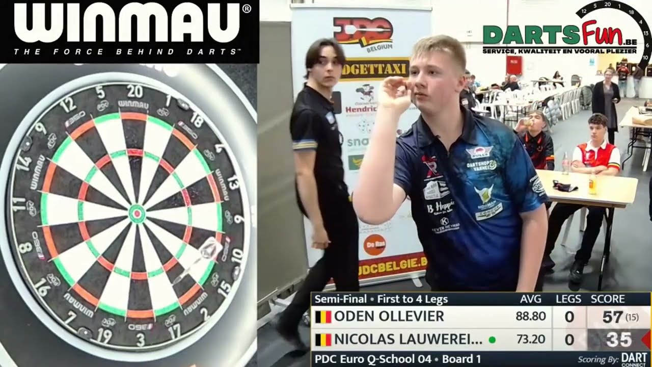 Oden Ollevier vs Nicolas Lauwereins Highlights / JDC Euro Q-School Event 04 Semi-Final 2026