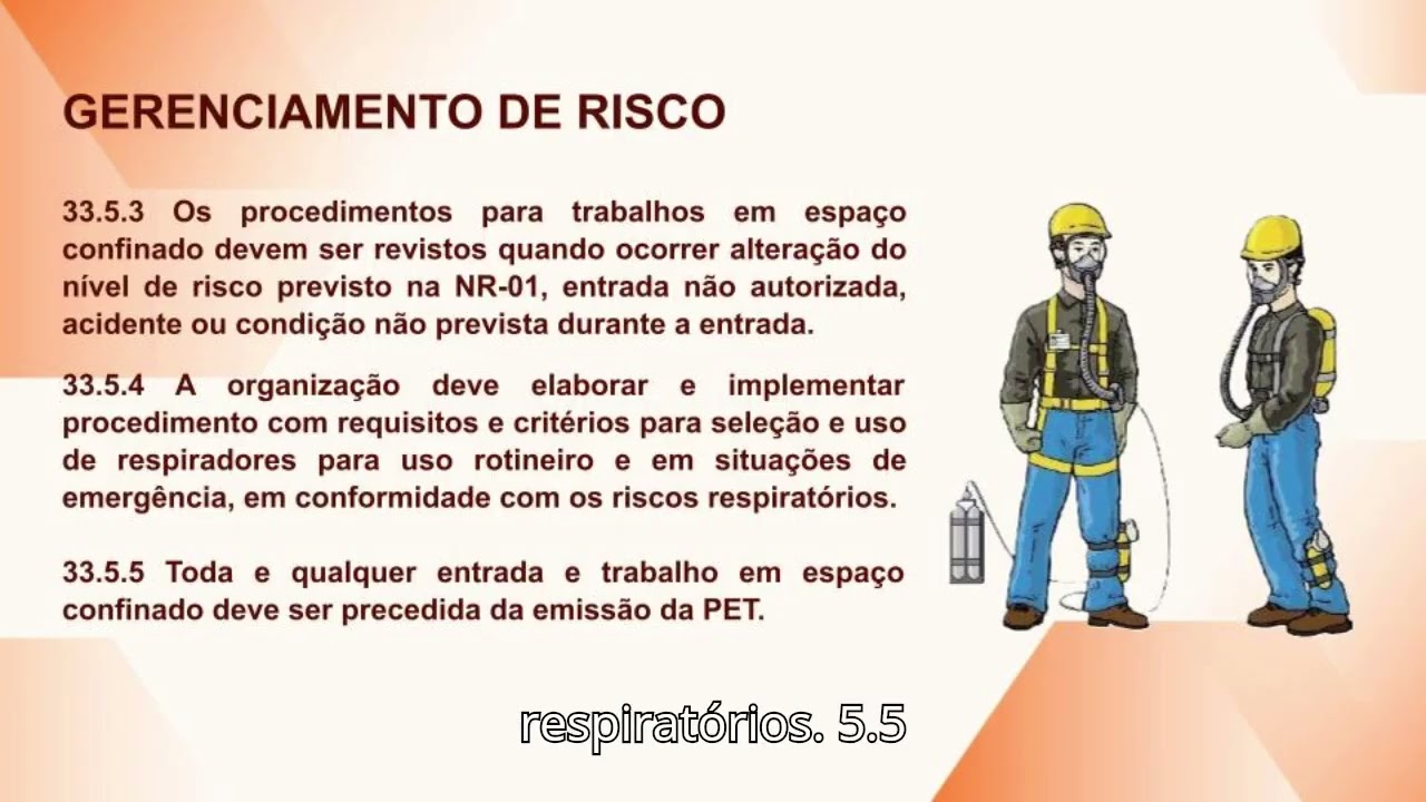 NR 33 - Aula 3 - Gerenciamento de Risco