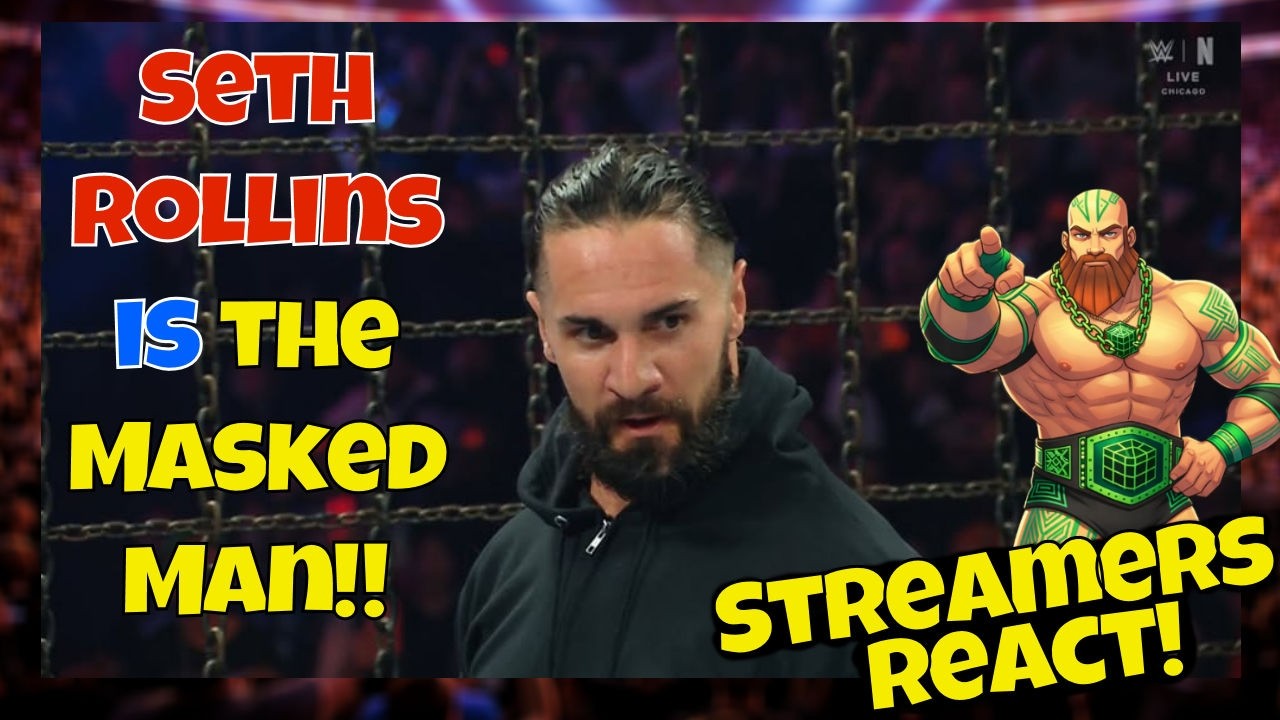 Реакция стримеров! Сет Роллинс — Человек в маске!! #wwe #sethrollins #wrestling