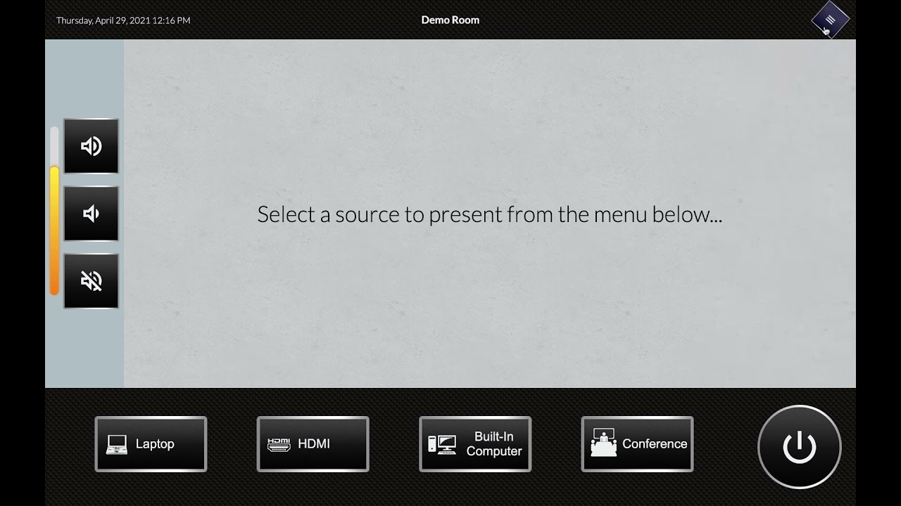 Sample HTML5 Control Interface