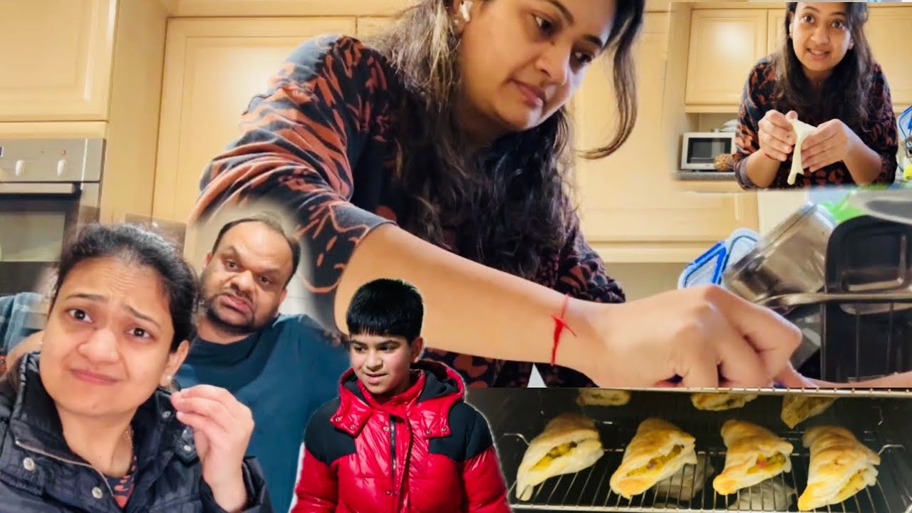 Ghar pe collage vali  vada pav ke taste Jesi puff pastry banayi ! Fir bhi tane sune husband ke 