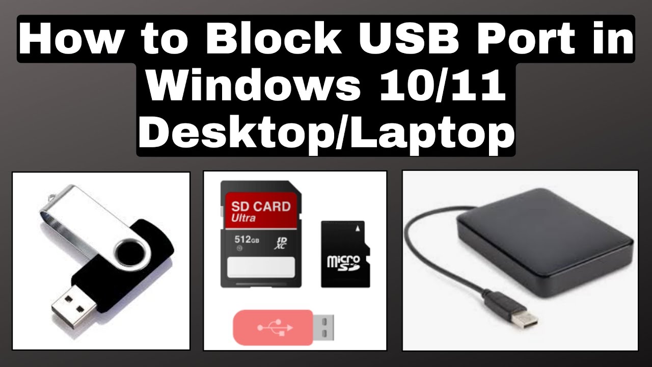 How to Block USB Port in Computer | Windows 11/10