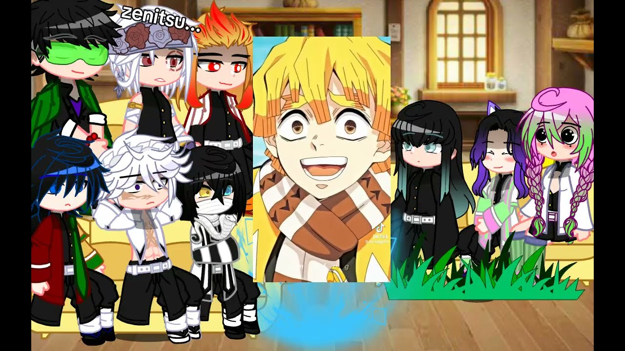 ★Hashiras reaccionan a zenitsu★||demon slayer||zenitsu||★mikaeliz★