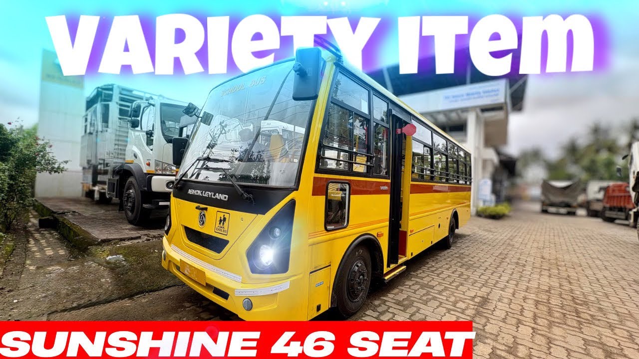 46 seat school bus🔥sunshine Li | 2025 aahok leylan sunshine school bus | Top hidden features