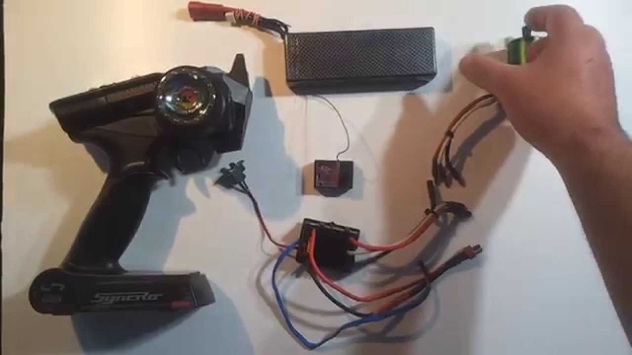 Branchement Variateur/Récepteur/Moteur.   Système Brushless pour débutants.