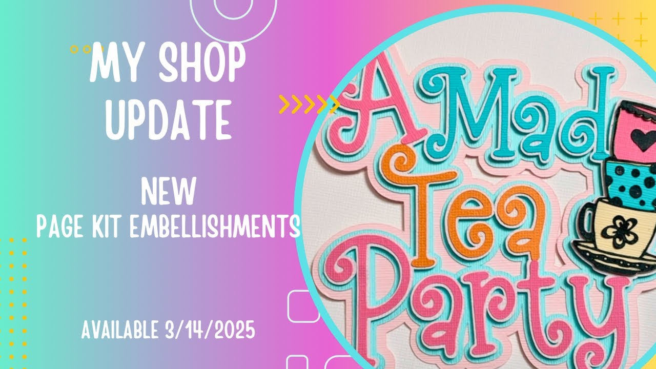 MY SHOP UPDATE | new Disney-inspired  ‘Page Kit Embellishments’