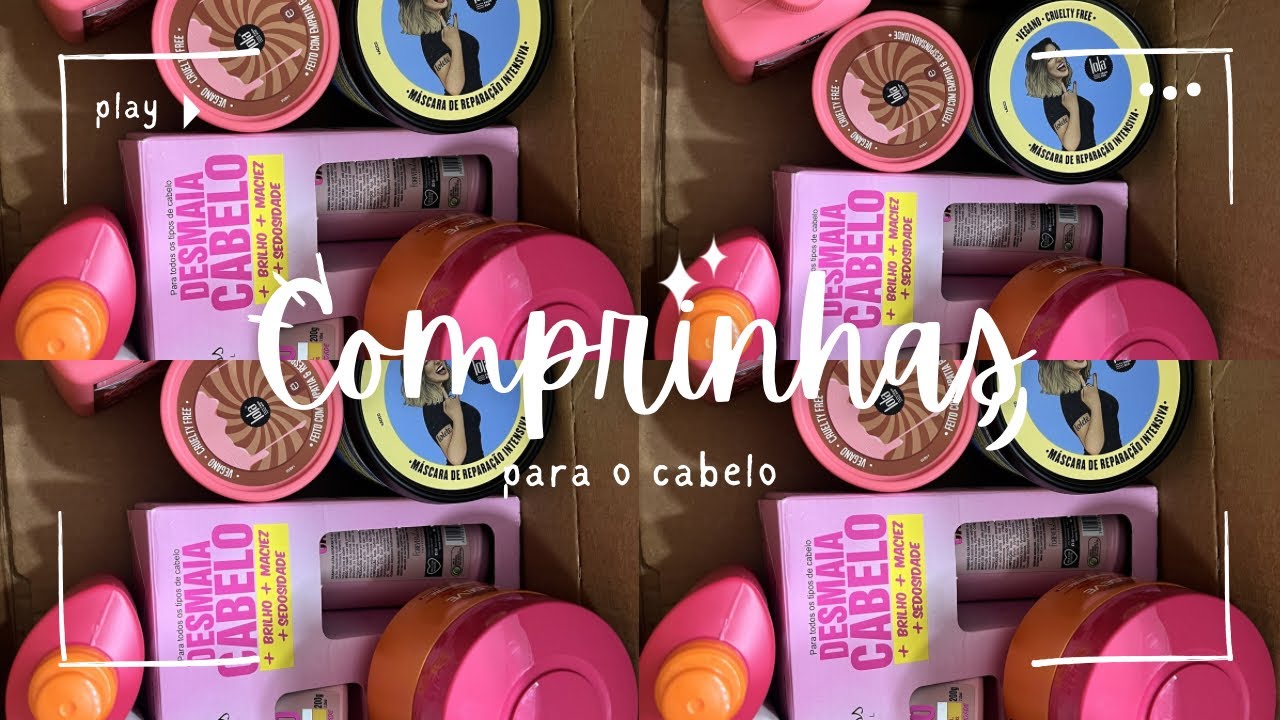 Comprinhas de produtinhos de cabelo na época cosméticos 🥰 
