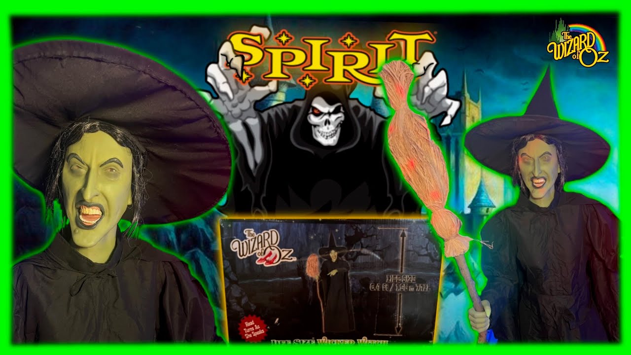 👻 UNBOXING AND SET UP Spirit Halloween 2012 Wicked Witch of the West Life Size Animatronic Prop 🎃