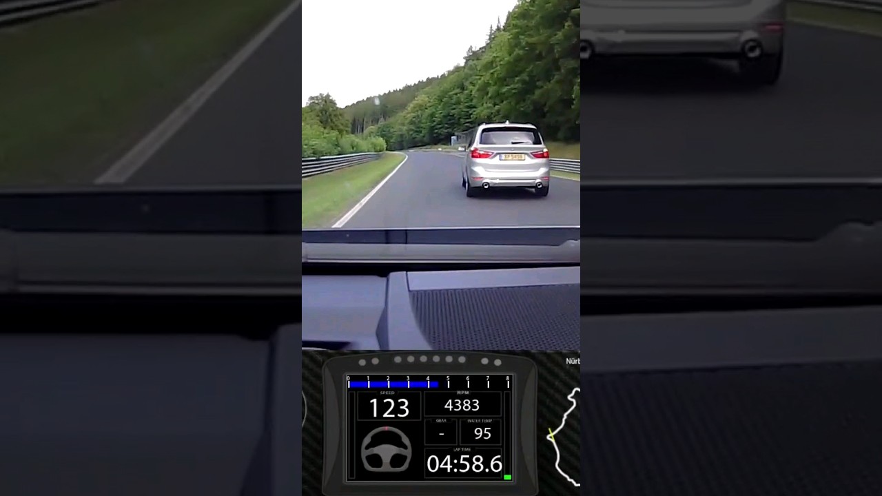 Close Call at #n&uuml;rburgring #nordschleife Family Van Breaking without any reason...DANGER ON TRACK !!