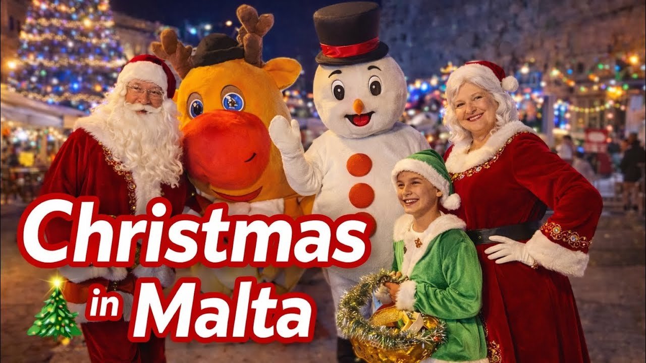 Christmas in Malta 🎅❄️ | Valletta Waterfront Parade & Lights