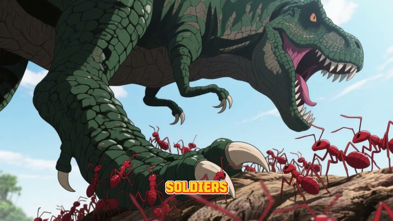 Ants VS Dinosaur