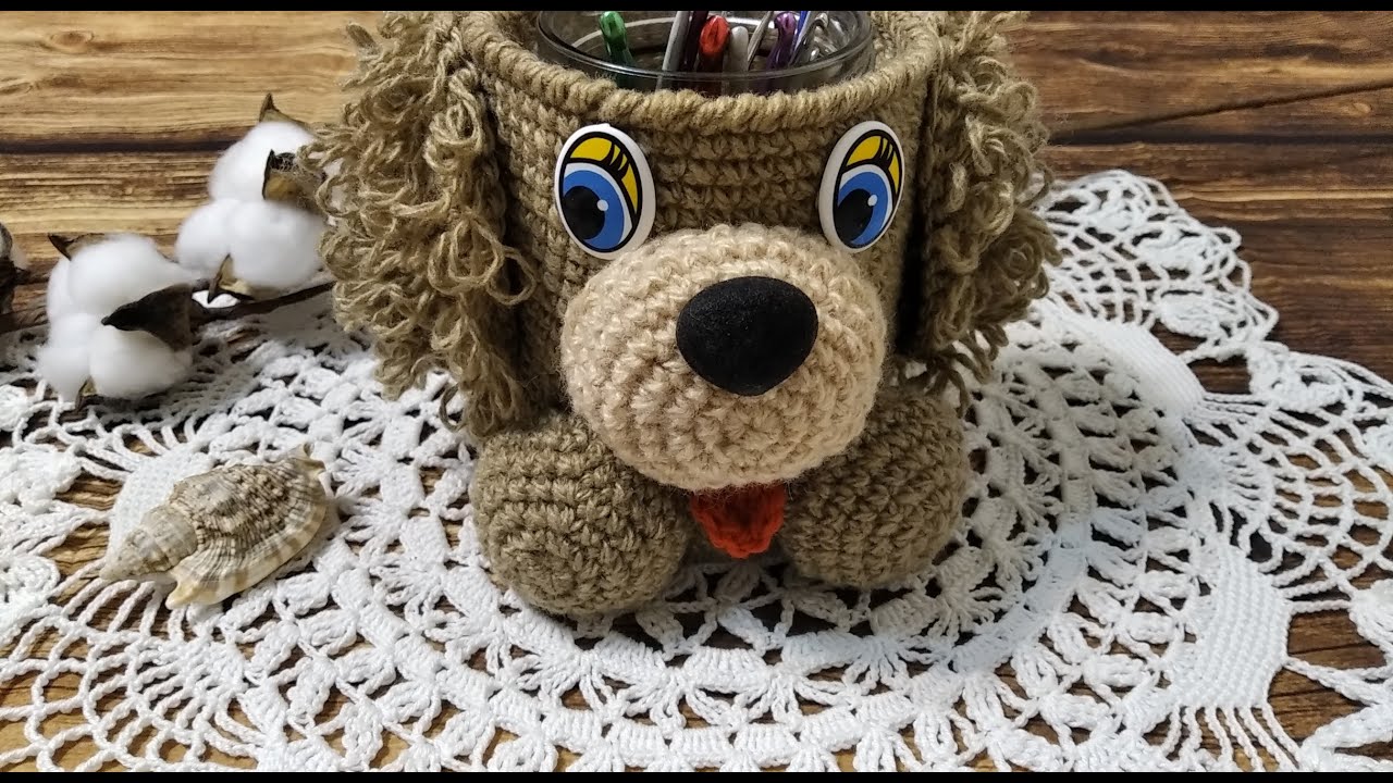 КАРАНДАШНИЦА крючком./Pencil HOLDER crocheted.