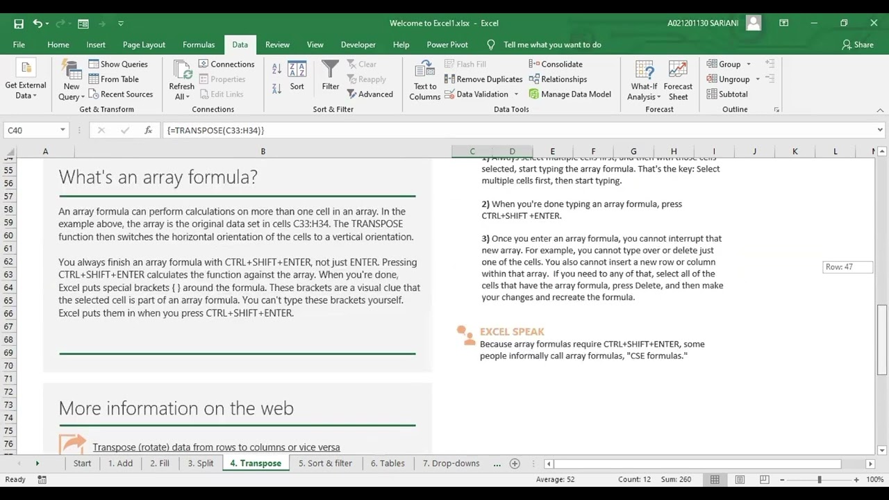 Belajar Excel bagi Pemula
