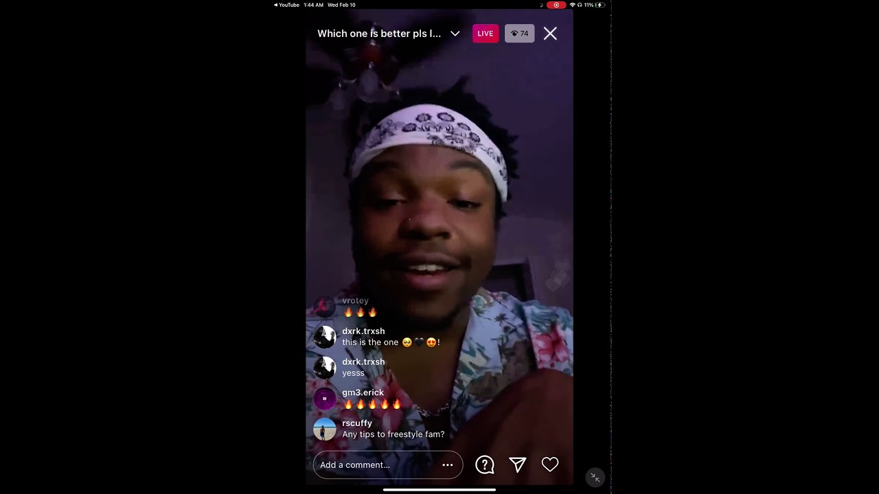 637godwin previews 3 new songs on IG Live Feb 10th