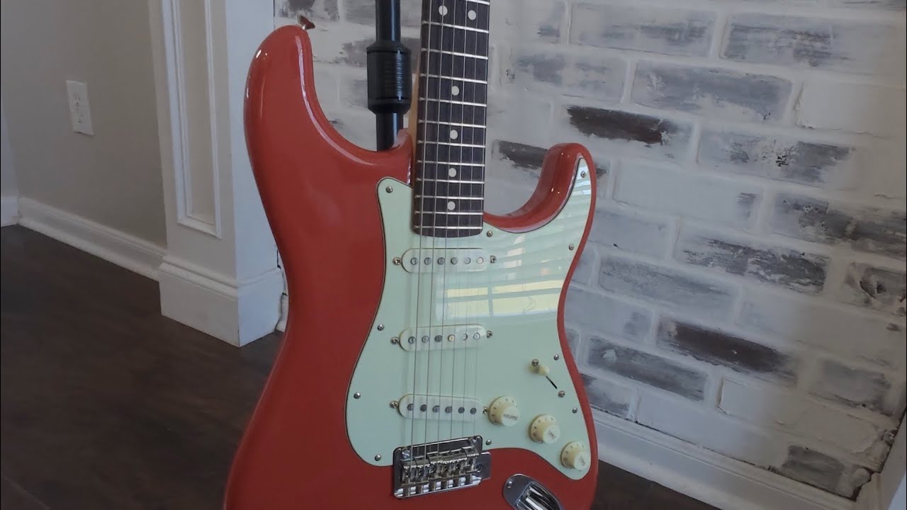 Fiesta Red Fender Stratocaster Player 2 Rosewood Neck Swap