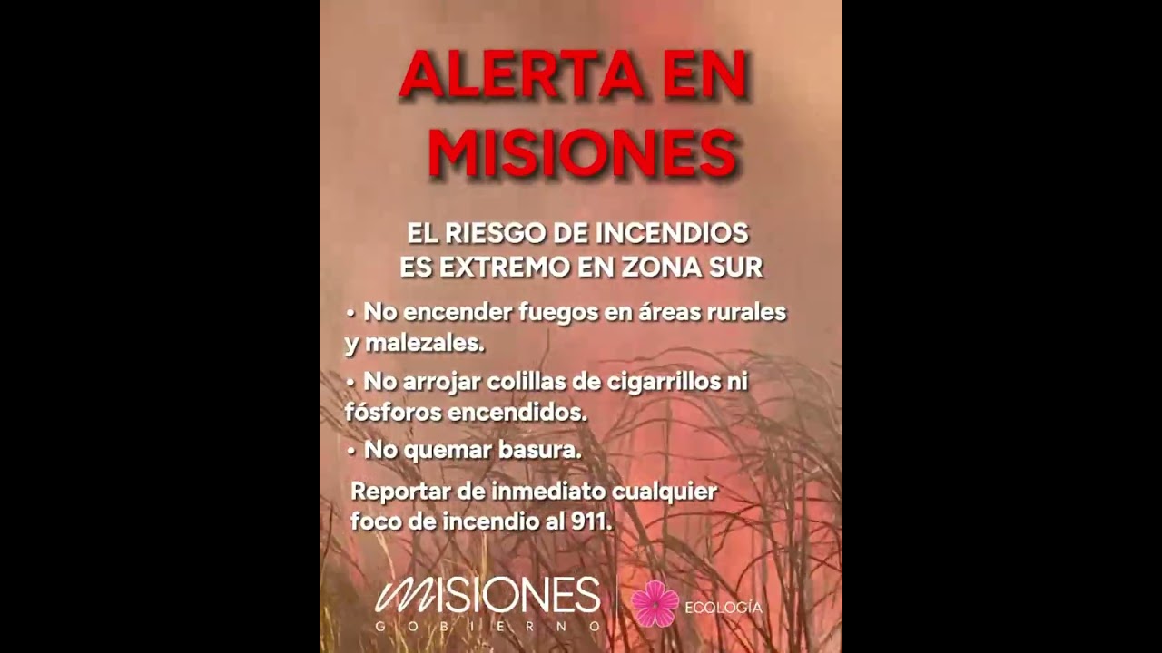 Misiones en alerta: &iacute;ndice extremo en zona sur