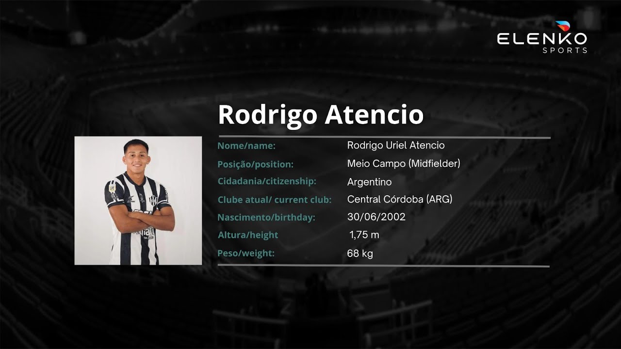 Rodrigo Atencio - Meio Campo (Midfielder) - 2024