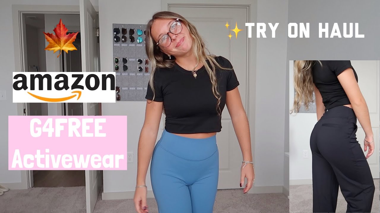 G4FREE ACTIVEWEAR - yoga pants try on haul