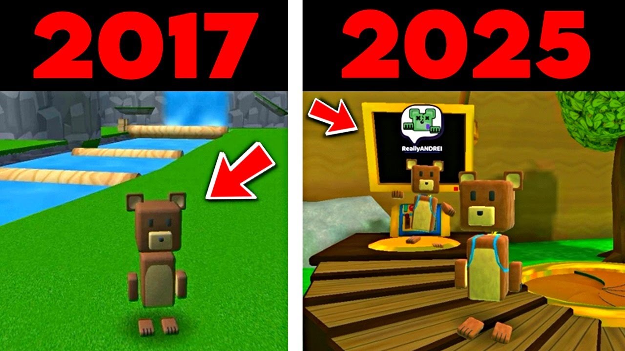 БЕТА 2017 VS 2025 Как менялся Супер Беар Адвенчер | Super Bear Adventure update beta прохождение