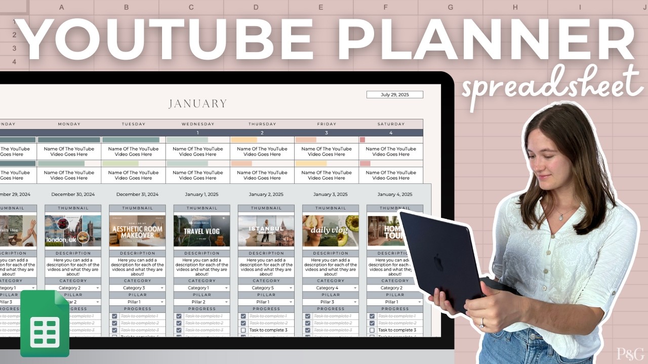 YouTube Planner Spreadsheet Tutorial | How To Plan YouTube Videos In Google Sheets