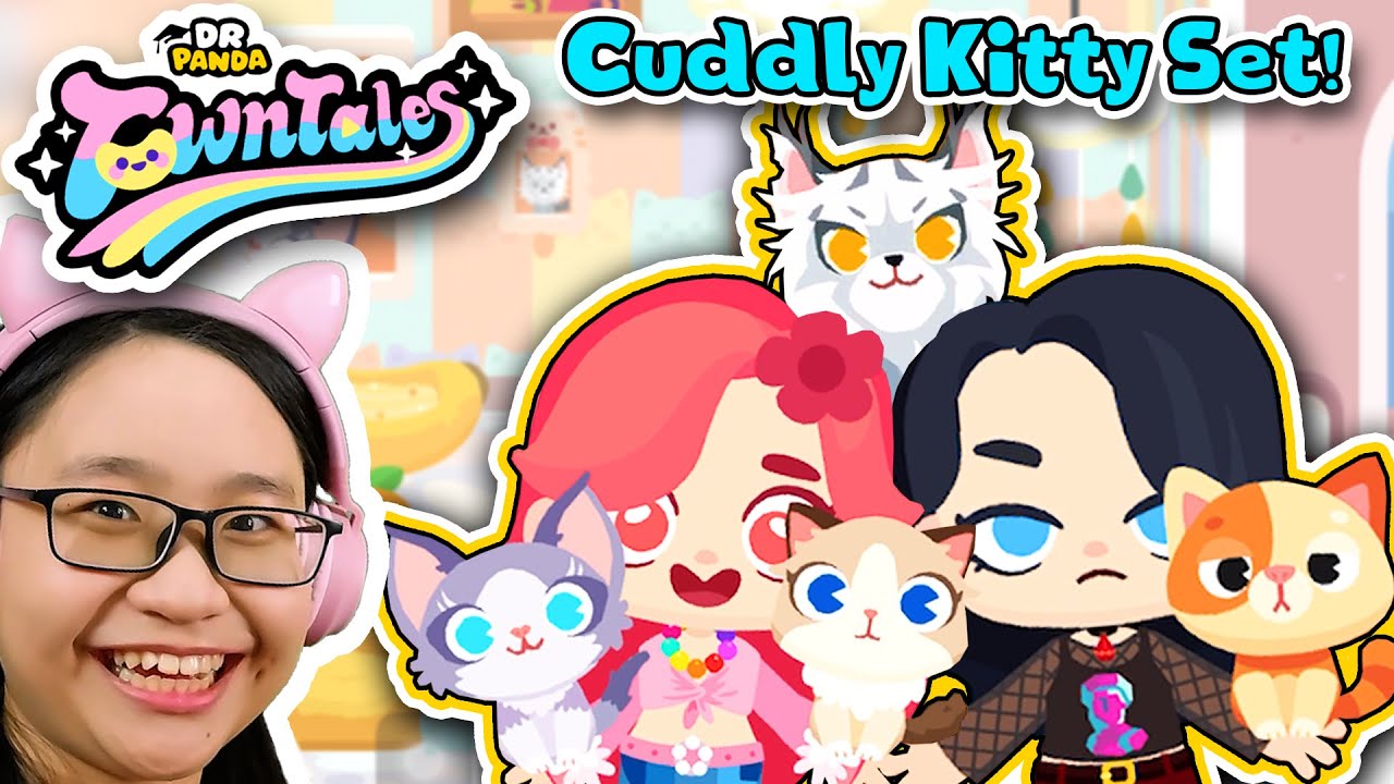 Dr Panda Town Tales - Cherry Found Kittens!!! - Cuddly Kitty Set Update!!!