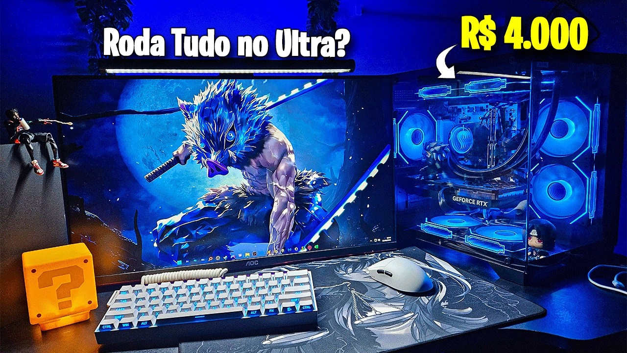 Testando Jogos no Meu PC Gamer dos Sonhos de R$4.000! (Tudo no Ultra?)