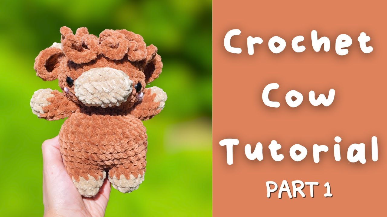 Crochet Highland Cow Tutorial - Free Crochet Pattern How To PART 1
