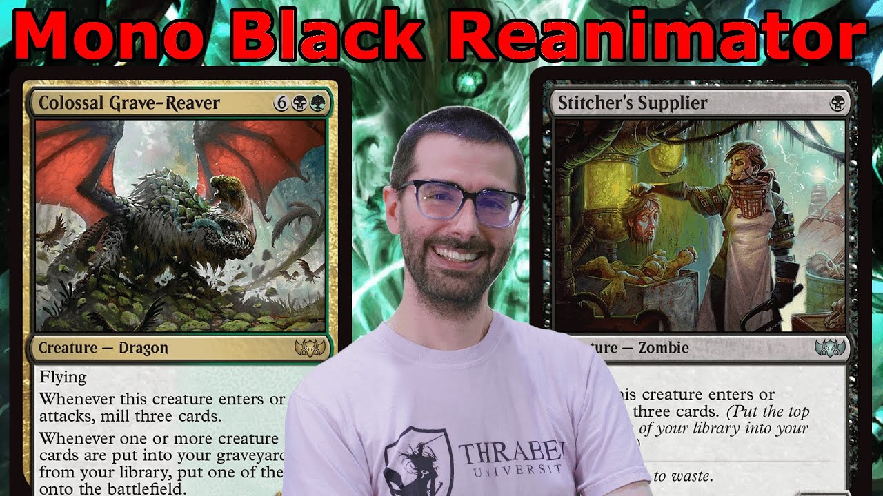COLOSSAL GRAVE-REAVER GOES WILD!  Legacy Mono Black Reanimator MTG