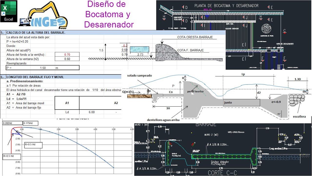 Diseño de Bocatoma y Desarenador