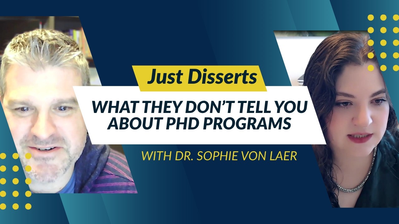 What they Don't Tell you About the Doctoral Journey | With Dr. Sophie von Laer