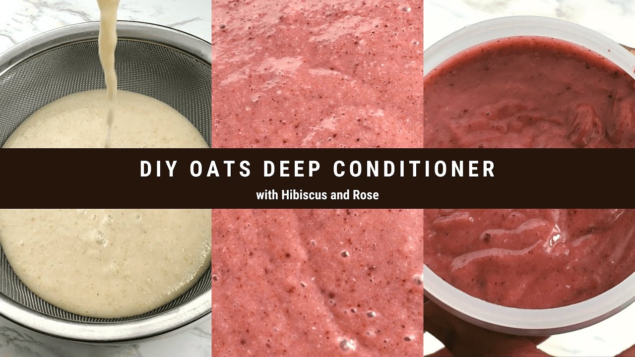 DIY Oats Deep  Conditioner for hair | with Hibiscus and Rose