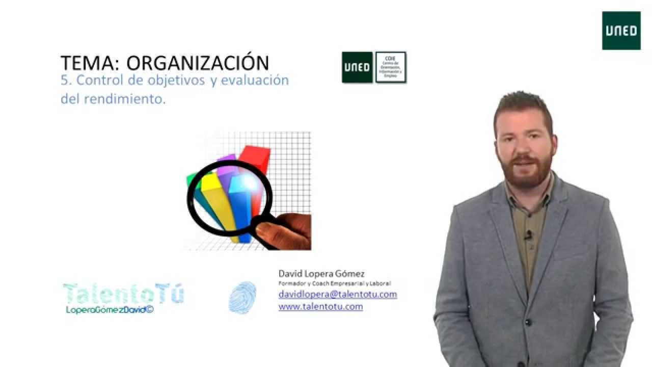 Control de objetivos y evaluaci&oacute;n del rendimiento. David Lopera G&oacute;mez.