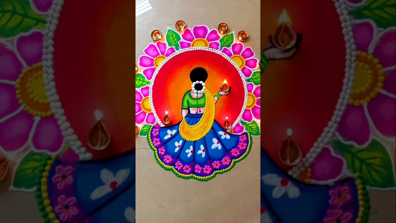 Diwali special Rangoli #shorts