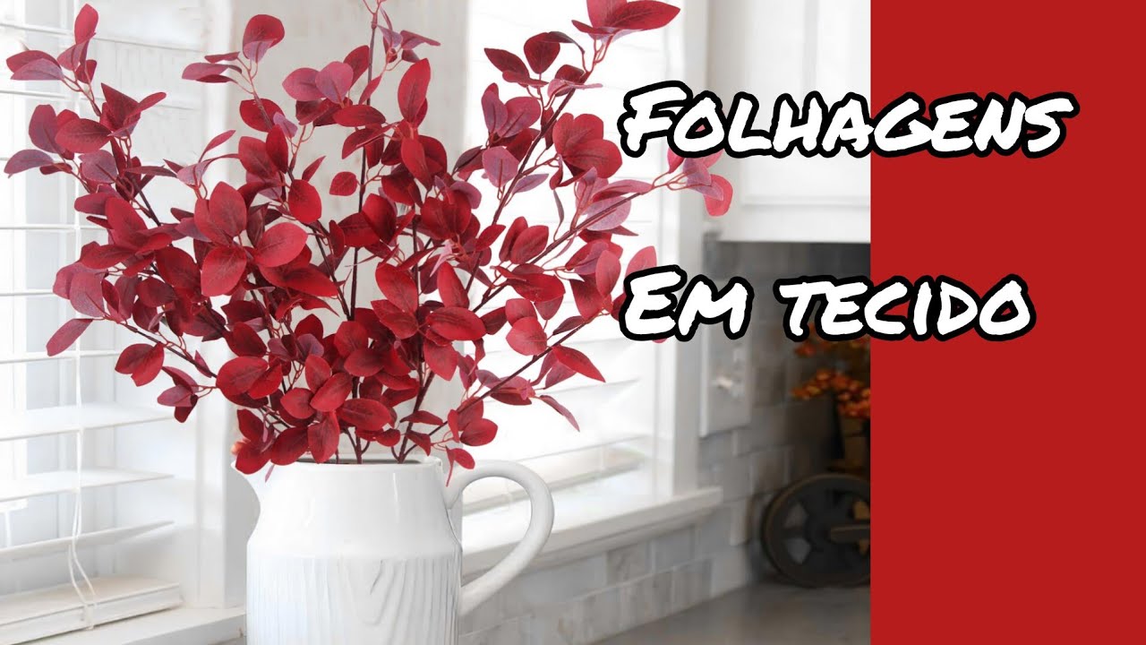 DIY Fazendo folhagens com tecido