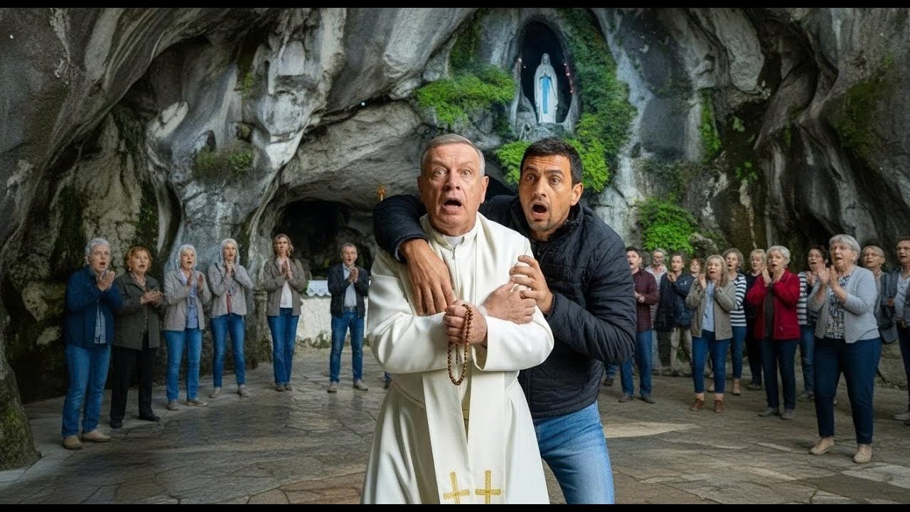À Lourdes, un prêtre est attaqué pendant le Rosaire… puis quelque chose d’inattendu se produit.