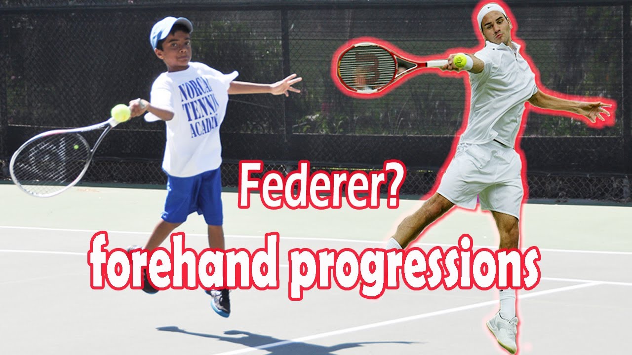 Federer ATP forehand 9 year progression