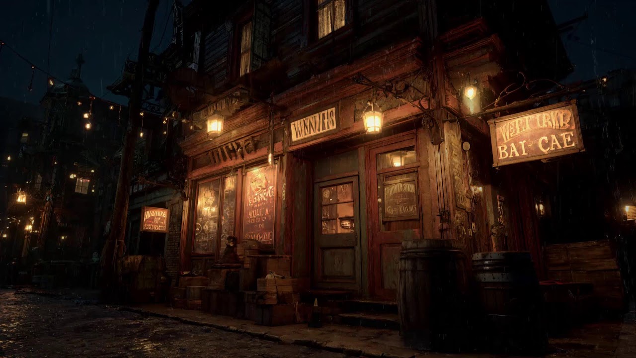 Quiet Saloon Night • Rainy Western Lofi Vibes