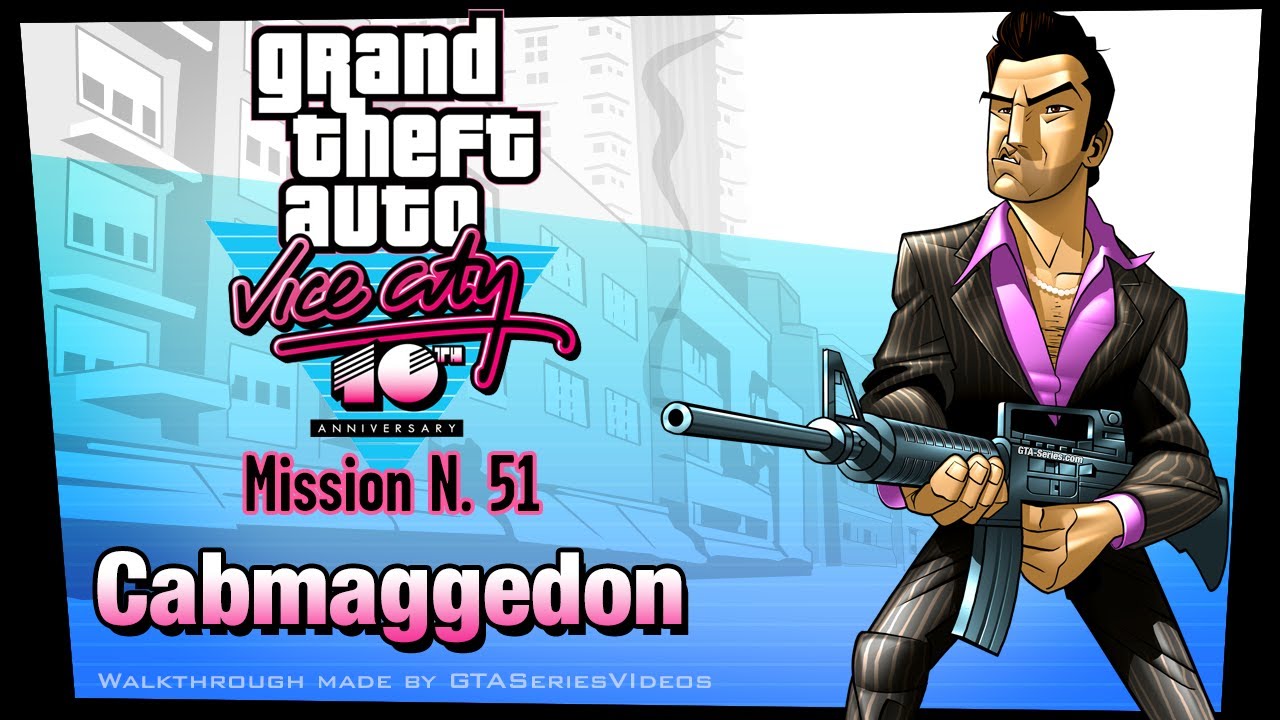 GTA Vice City - iPad Walkthrough - Mission #51 - Cabmaggedon