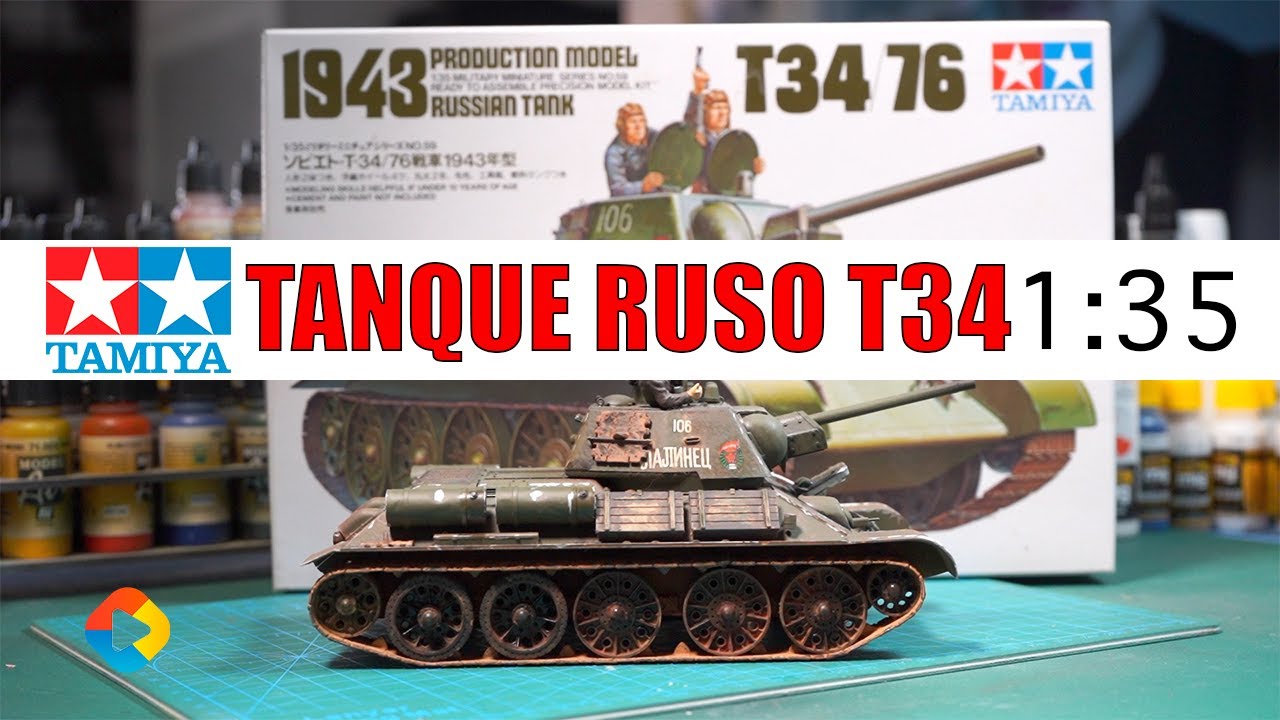 MAQUETA TAMIYA RUSSIAN TANK T34/76 | ESCALA 1:35 | EN ESPA&Ntilde;OL - DonGregorioYJack