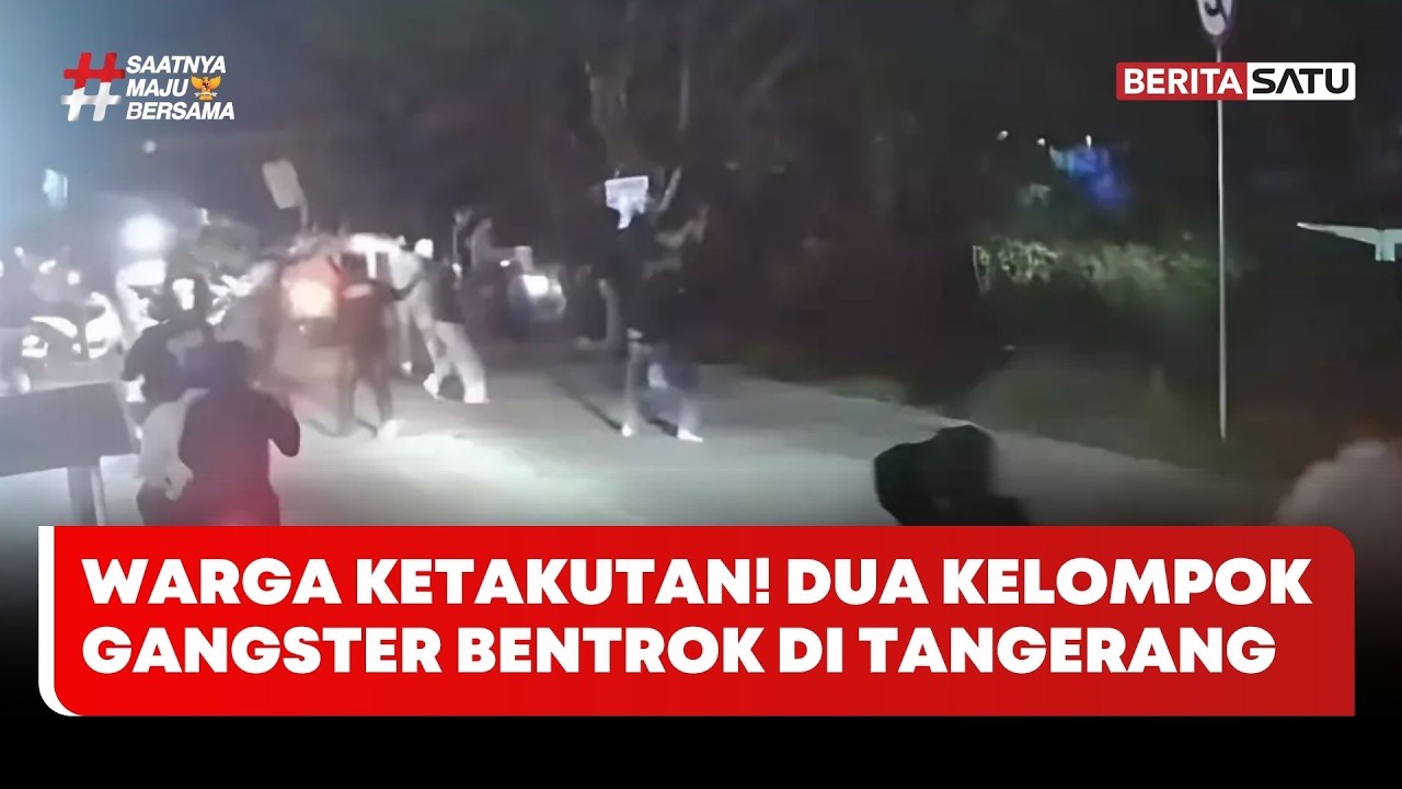 Warga Ketakutan! Dua Kelompok Gangster Bentrok di Tangerang #beritasatu