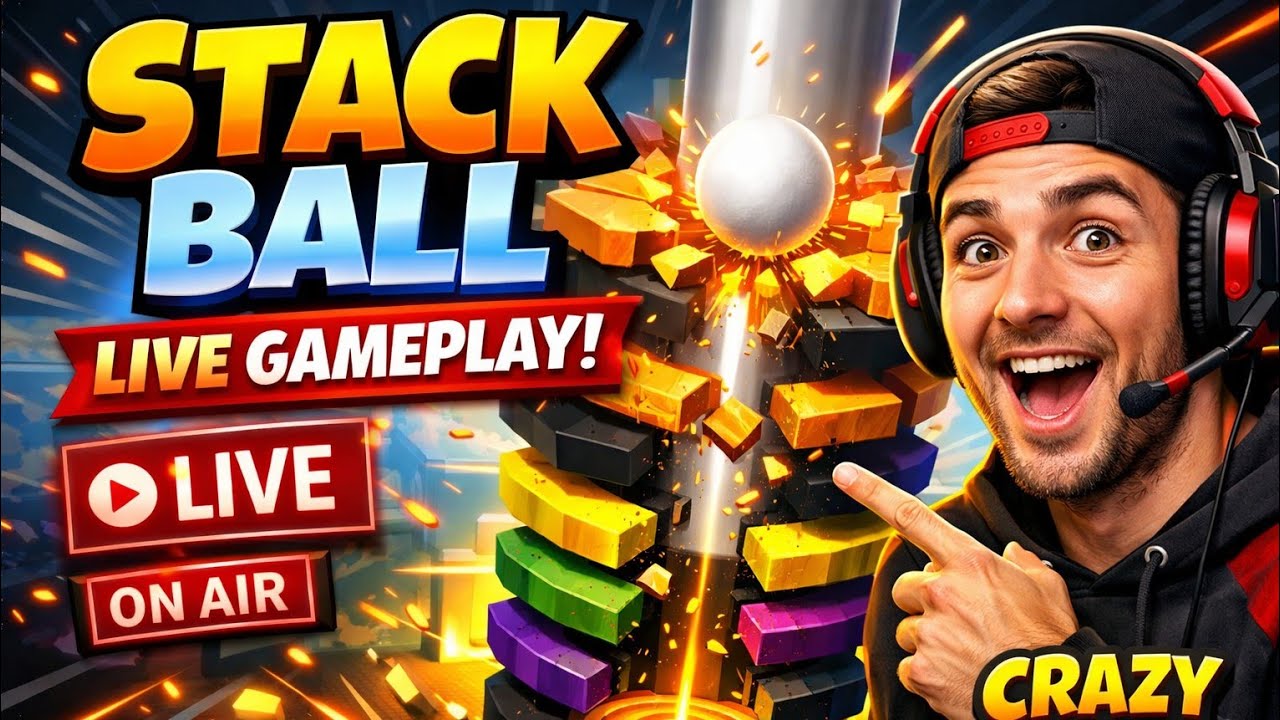Stack ball live gameplay #shorts #live #gaming #shortsfeed #stackball