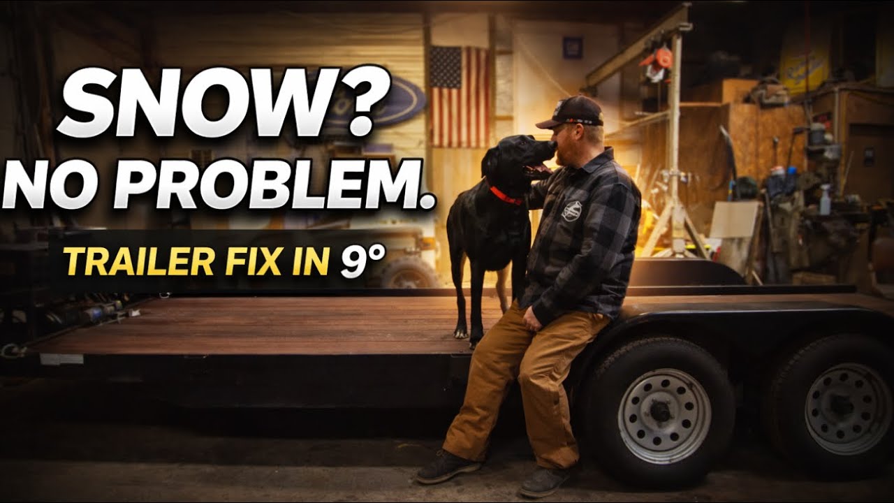 Fixing My Trailer in 9° Weather (Snow, Ramps & a Quick Farm Fix)