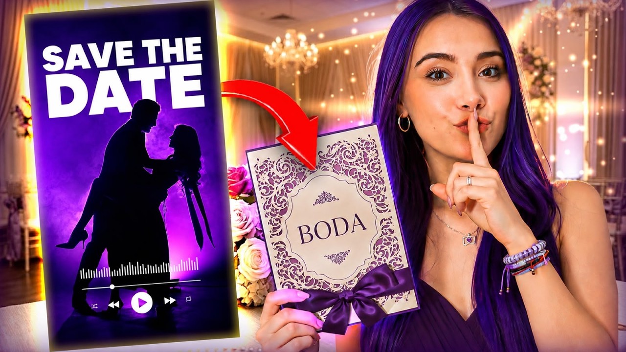 YA TENGO FECHA PARA MI BODA 😱💜 As&iacute; fue mi SAVE THE DATE 💍